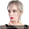 Bridal Headpiece Crystal Rhinestone Flapper Cap Haar Stuk Gatsby Accessoires Party Backside ForeHead Head Band Stuk Sieraden X0625