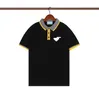 Été Hommes Polos Designer Polos Avec Lettres Haute Qualité Hommes Casual Tees Tops À Manches Courtes 2 Couleurs En Option