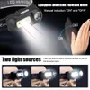 Portable LED Head lamp XPE+COB Headlight IR Induction 18650 Light USB Rechargeable Waterproof Camping Torch Powerful HeadLamps