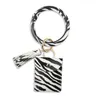 US STOCK 6 styles Bracelets porte-clés porte-clés porte-clés portefeuille féminin tassel carte sac PU et alliage bracelets créatifs neuf style
