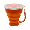 Petits mini gobelets pliants en silicone portables télescopiques avec couvercle anti-poussière tasses à café en plein air enfants voyage boisson eau Copa