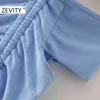 Kadınlar Slash Boyun Pileli Yay Bağlı İnce Kısa Bluz Gömlek Kol Kayışı Blusas Chic Yaz Femininas Tops T688 210420
