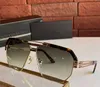 Óculos de sol curvados e retos, armação de placa de metal de alta qualidade uv400, óculos masculinos fashion poligonal verão uv sunglass251j