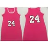 Kvinnor Dress Basket 6 23 LBJ 24 Svart Mamba 3 Wade Stitched Jerseys Factory Partihandel Högkvalitativ S-XL