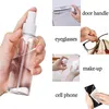 Portable Fine Mist Spray Bottles 2oz 60ml Plastic Bottle Empty Clear Refillable Travel Containers for Cosmetic and Cleaning