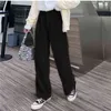 Houzhou beige velluto a coste corduroy vintage gamba pantaloni donna stile coreano ragazza morbida ragazza rosa nero autunno oversize pantaloni casual femmina 211105