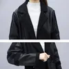Damesbont Faux 2021 Winter Oversized Jacket Plus Size Lambswol Double-Faced Midi Long Women Dames Mode Warm Black Coat