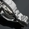 Hochwertige Business-Leuchtuhr für Herren, automatische mechanische Uhren nk. Sportlicher VK-Modestil aus Edelstahl mit großem Zifferblatt