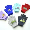 Gants d'hiver pour enfants mitaines enfants garçons ou filles carton voiture extensible gant chaud pour l'âge de 5 à 11 ans