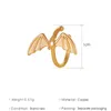 1 Sztuk Open C Vintage Cute Bat Ear Cuff Non Przebite Clip Earring Modne Proste Małe Złoto Kolor Biżuteria