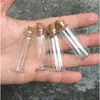 Mini Clear Glass Flaskor med kork Små flaskor burkar Containers Söt hantverk Önskar flaska 100pcs Bra Qty