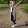 Kış Kazak Kadın Sıcak Örme Uzun Kapşonlu Hırka Ceket Artı Boyutu Yün Kalın 210428