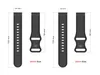 Samsung Watch Silicone Band Straps 20mm 22mm för Huawei Smartwatch