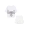 White ball Skirt Short Woman Elastic Waist Mini s Sexy Mircro Summer Tennis Preppy Accessory 210529