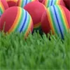 50st / väska Eva färg barn solid svamp leksak bollar juvenile inomhus golf regnbåge övning boll träning