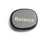 Letras "Balance" inspirador Palabra positiva de tamaño pequeño tamaño natural Chakra piedras grabado Reiki Crystal Healing Palm Stone Crafts