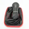 For Seat Leon 2000 2001 Toledo 1999 2000 2001 Car-Styling Car 5 / 6 Speed 23mm Red Line Gear Stick Shift Knob With Leather Boot