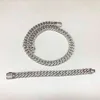 14mm guldkedjedesign för män isade ut fyrkantiga kubanska länk Mens Chains313w