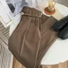 Nomikuma Kobieta Spodnie Wiosna Koreański Elegancki Pas Wysoki Wiast Spodnie Przyczynowe Spodnie Haremowe Pantalones de Mujer 6F346 210427