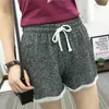 Women's Shorts 2021 Women Summer Elastic Waist Tunic Drawstring Short Pocket Casual Fitness Workout