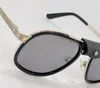 Modedesign-Sonnenbrille 0241S Pilotenfassung mit kleinem Lederknopf, avantgardistischer und beliebter Stil, hochwertige UV400-Brille