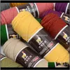 Clothing Fabric Apparel Drop Delivery 2021 100G/Pcs Colorful Thick Baby Work For Hand Knitting Thread Alpaca Wool Yarn Dr8Zw