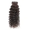 인간의 머리카락 큰 Kisshair Color 2 Water Wave Bundles 34 PCS 어두운 갈색 연장 10 ~ 24 인치 비 Remy Curly5787311