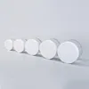 Clear PET Plastic Jar Packing Bottles with white lid 30g 50g 100g 150g 200g Cosmetic container for mud mask cream