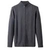 Herren-Designer-Trend-Pullover mit Krokodil-Stickerei, langärmelig, modisch, gestrickt, lockere Reißverschlussjacke