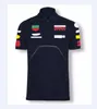 2021 F1 F1フォーミュラ1チームユニフォームカークイックドライと通気性のあるF1レーシングスーツショートスリーブTシャツポロシャツラペルカーOV282U