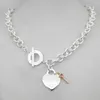 Gioielli di moda 2024 Designer Itys Collane con ciondolo Design classico da donna Sier Tf Collana in stile Catena S Sterling Chiave Cuore Amore Uovo Fascino di marca N 2t41 Terling