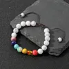 8 ملليمتر howlite حجر الخرزة سوار النساء الرجال 7 شقرا اليوغا التأمل مطرز، فروع