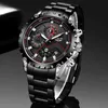 2020 Lige New Mens Relógios Top Luxury Marca de Aço Inoxidável Esporte Relógio de Pulso Cronógrafo Homens Militar Quartz Watch Reloj Hombre q0524