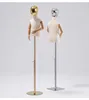 Ny stil Modell Rack Golden Head Mannequin Electroplated Face Children's