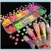 Nail Salon Health Beautynail Art Decorations 2 PCS Tiny Cute Fruit Polymer Clay Slices Manicure Aessory Mixed Stberry Watermelon för DES