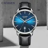 Wristwatches CADISEN DESIGN 2021 Top Automatic Men's Watches Waterproof Leather Men Mechanical WristWatch Luminous Business