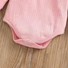 kids Rompers girls boys Solid color romper infant toddler High collar Pit stripe Jumpsuits Autumn Winter fashion Boutique baby clothes