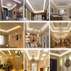 2021 LED Strip Light DC12V 5M 300 LEDS SMD3528 5050 5630 DIODETAPE ألوان واحدة