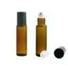 360pcs Factory Wholesale 10ml Amber Glass Bottles Roll On Bottle for Essential Oil Perfumes with Stainless Steel /Glass Ball