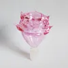 2023Amazing Rose Bowl For Bong Glass Rig Курительные принадлежности Розовый цвет Уникальный дизайн Размер 14 мм Соединение водопроводной трубы Вес 50 г