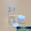 Free 100/lot 3ML Clear Glass Bottles 3CC Brown Mini Small Sample Vials Essential Oil Bottle White screw thread cap