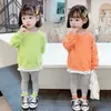 Primavera Autunno Neonata Bambino Ragazzi Vestiti Moda Abbigliamento per bambini 2 pezzi Felpe con cappuccio Pantaloni larghi con buco rotto Abbigliamento per bambini Y0909