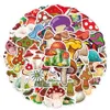 Pack of 50Pcs Wholesale Cute Mushroom Stickers For Luggage Skateboard Notebook Helmet Water Bottle Car decals Kids Gifts