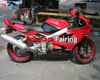 مسج للجسم FALTINGS SET 00 01 02 ZX-6R ل Kawasaki Ninja ZX6R 2000 2001 2002 أطقم Fairings Red Motorcycle (حقن صب)
