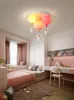 Plafoniere Moderne luci a led per bambini Nursery Camera da letto Creative Astronaut Balloons Lampada a sospensione Corridoio Foyer Home Decor Fixtures