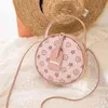 Kids Girls Handbags Mini Purse Tote Bags For Children Fashion Designers Flower One Shoulder Messenger Handbag Round Cake Bag G502PL9