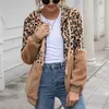 leopard teddy coat