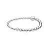 NEW 2021 100% 925 Sterling Sier Purely Pearl Bracelet Fit DIY Original Fshion Jewelry Gift