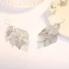 925 sterling silver Jewelry High Quality Fashion Woman Earring Hollow Exaggerated Long Tassel Hanging