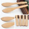 Wooden Japan Butter Knife Marmalade Dinner Knife Tabeware with Thick Handle Butter Jam Tool Friendly Wood Cheese Knife RRE13268